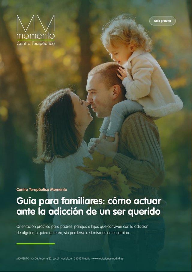 Portada de la guía: Guía para familiares: cómo actuar ante la adicción de un ser querido