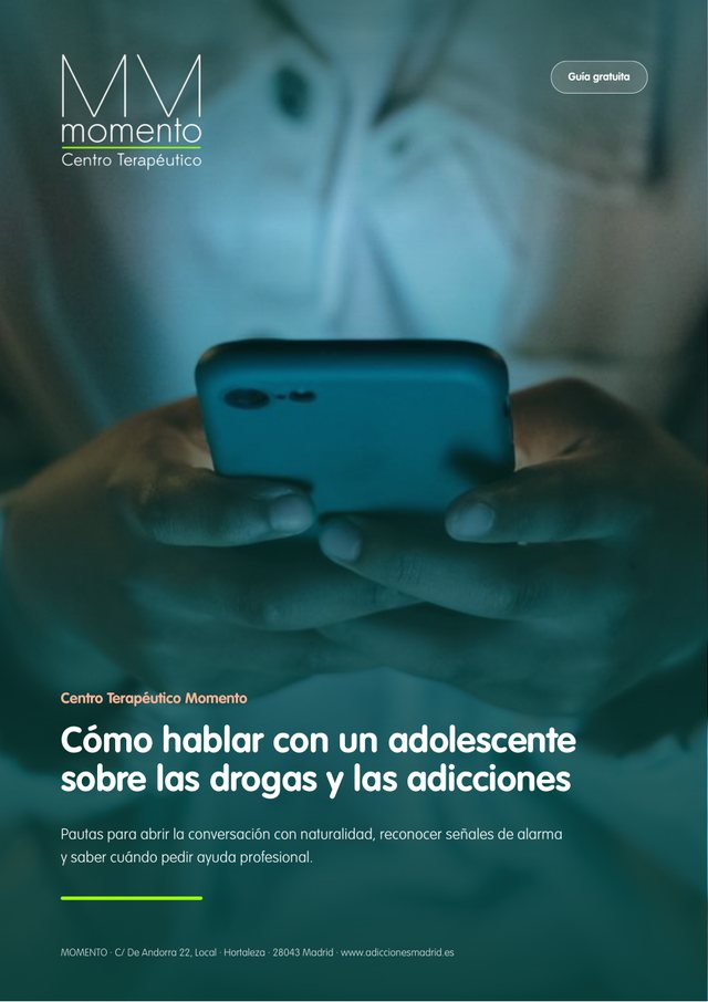 Portada de la guía: Cómo hablar con un adolescente sobre las drogas y las adicciones